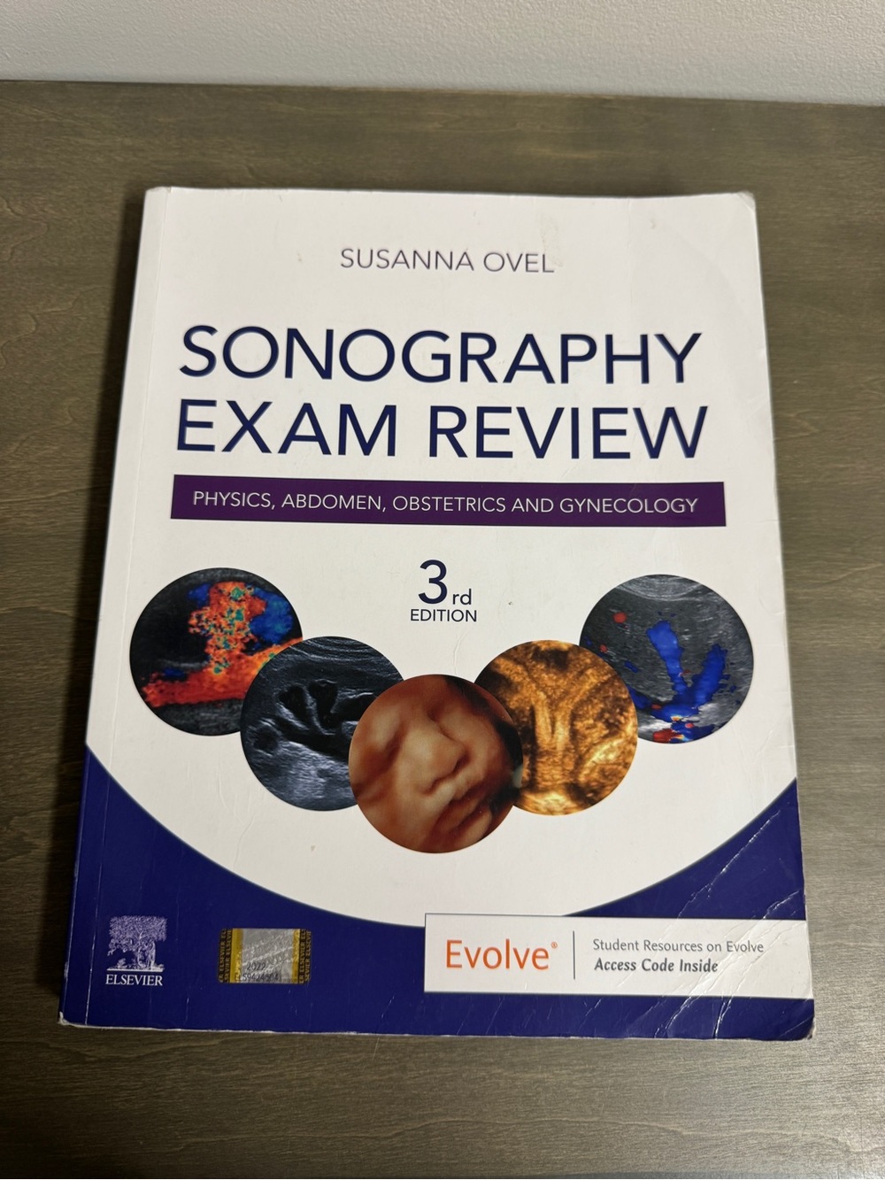 Sonography Exam Review - White and Purple